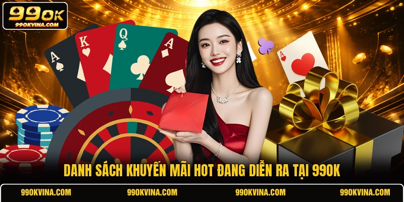 Danh sách khuyến mãi hot đang diễn ra tại 99OK